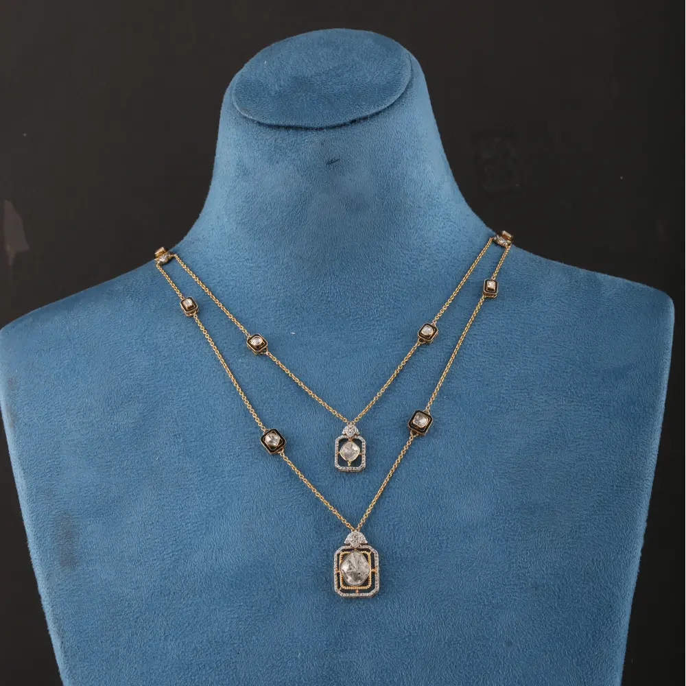 Polki Chain Pendants